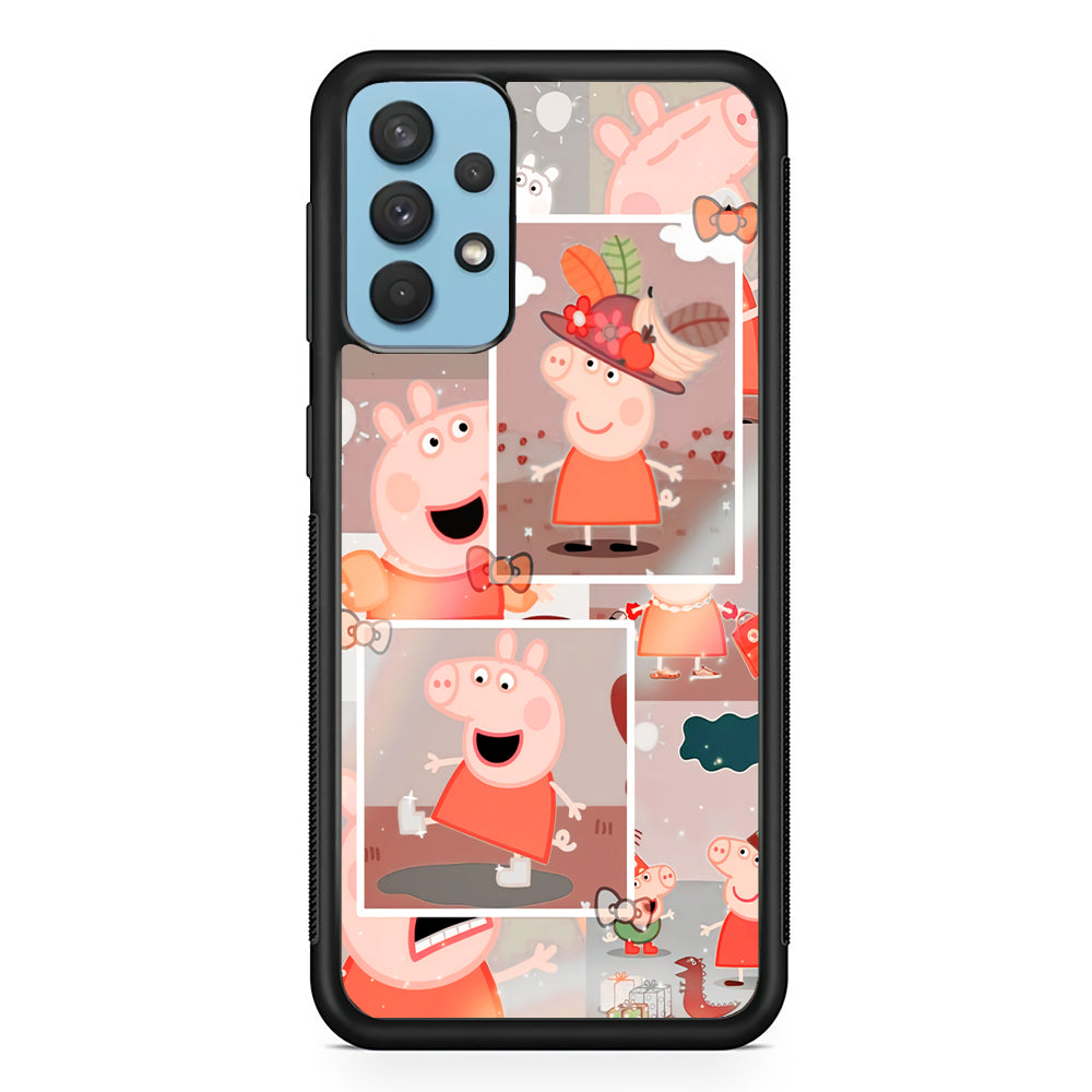 Peppa Pig Aesthetic In Frame Samsung Galaxy A32 Case