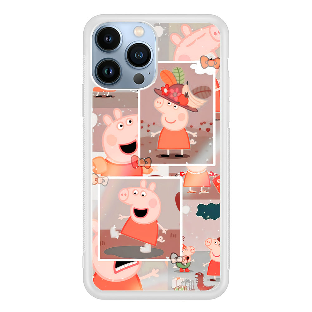 Peppa Pig Aesthetic In Frame iPhone 13 Pro Max Case