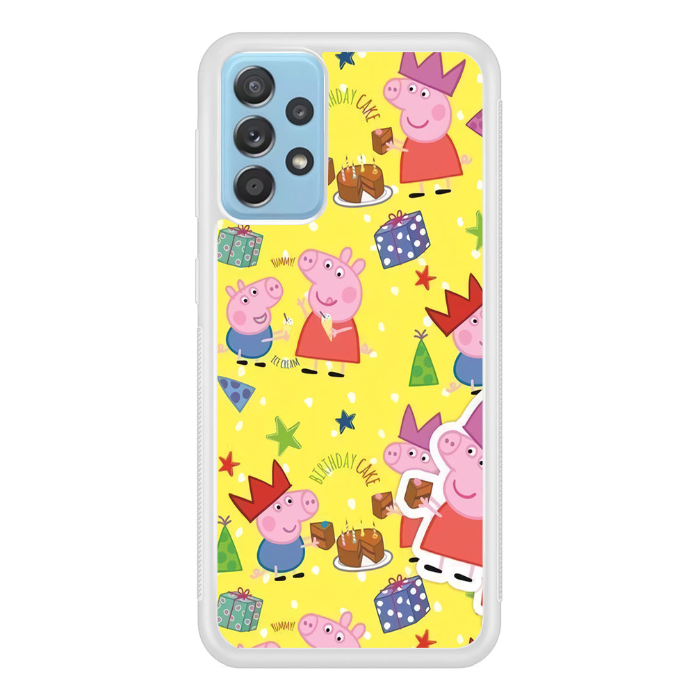 Peppa Pig Birthday Momment Samsung Galaxy A52 Case