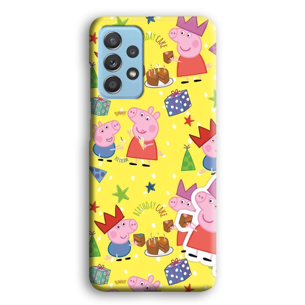 Peppa Pig Birthday Momment Samsung Galaxy A52 Case