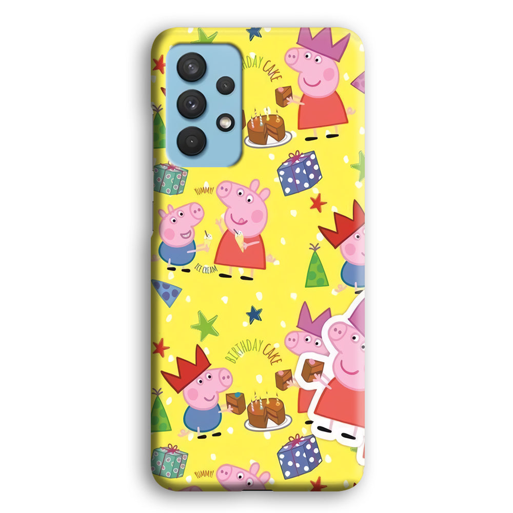 Peppa Pig Birthday Momment Samsung Galaxy A32 Case