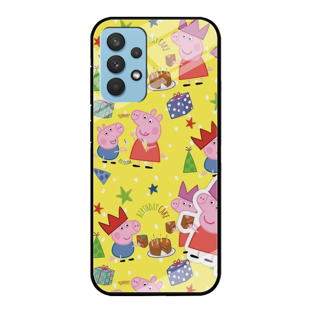 Peppa Pig Birthday Momment Samsung Galaxy A32 Case