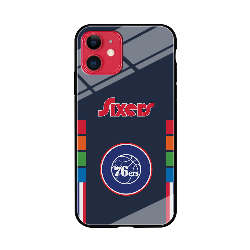 Philadelphia 76ers Deep Spirit iPhone 11 Case Tempered Glass Case