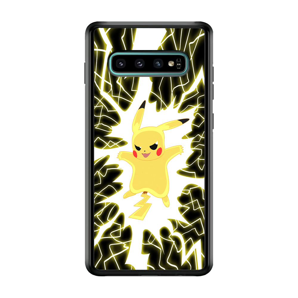 Pikachu 100 Million Volt Samsung Galaxy S10 Plus Case