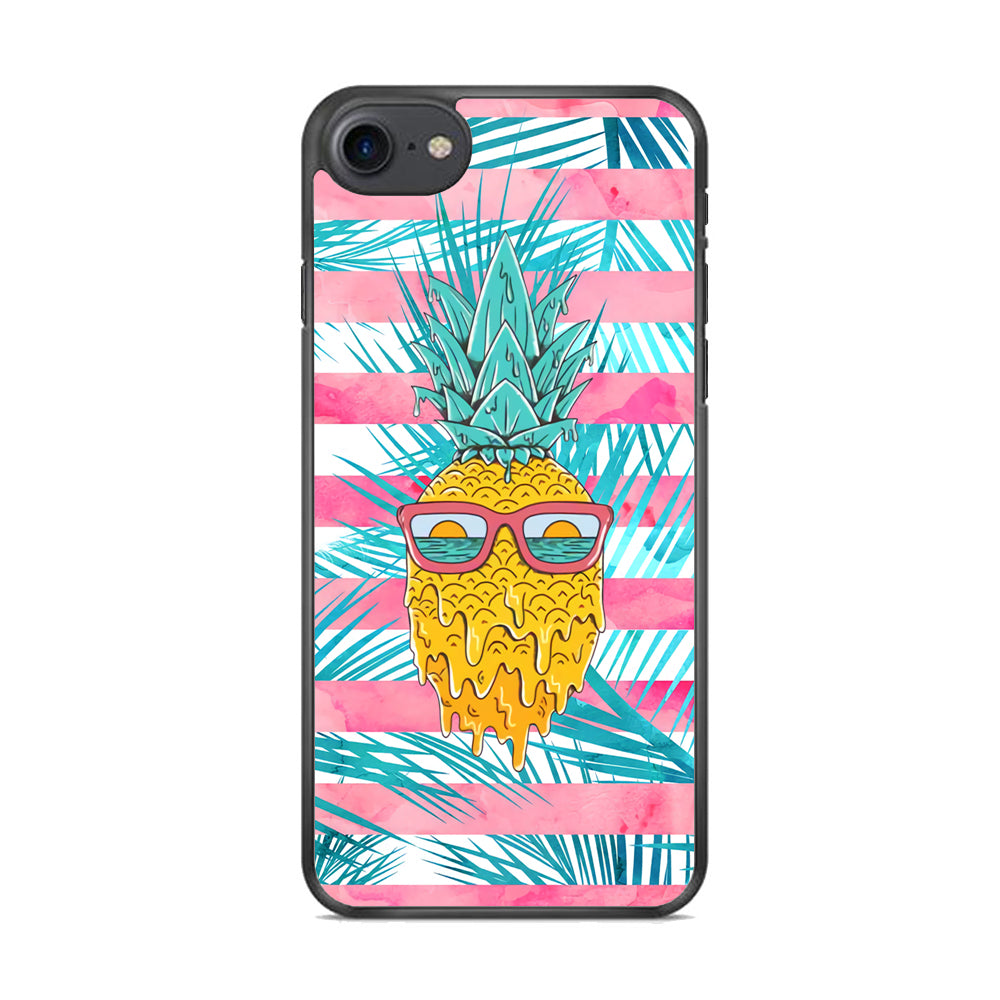 Pineapple Sunbathe and Melting iPhone 8 Case