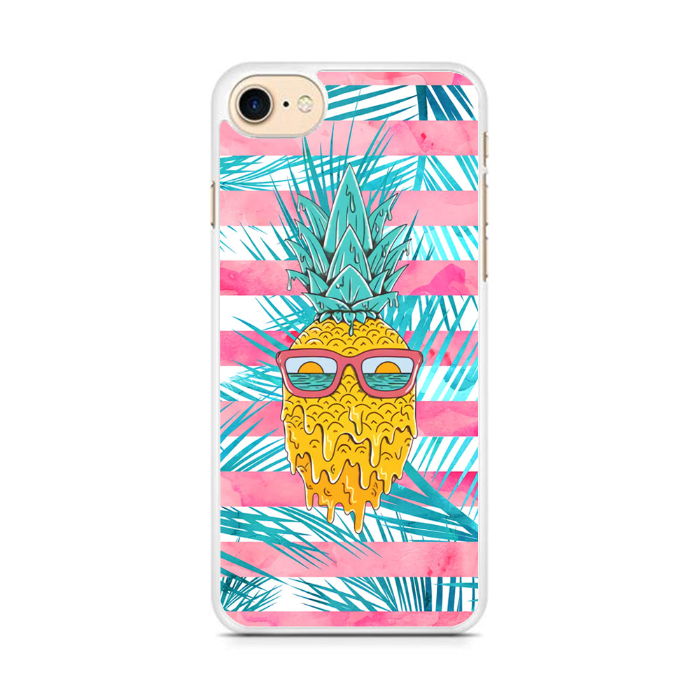 Pineapple Sunbathe and Melting iPhone 8 Case