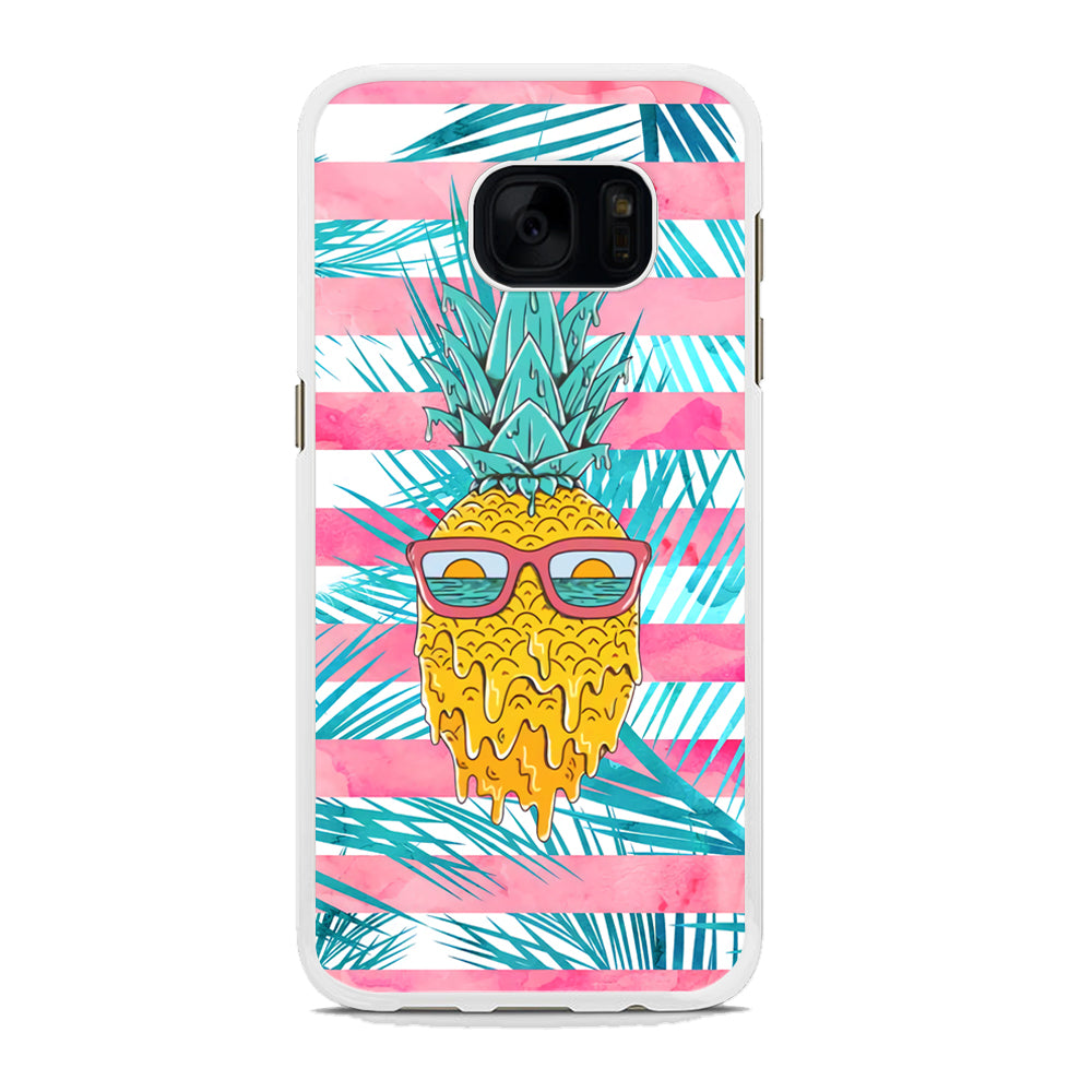 Pineapple Sunbathe and Melting Samsung Galaxy S7 Edge Case