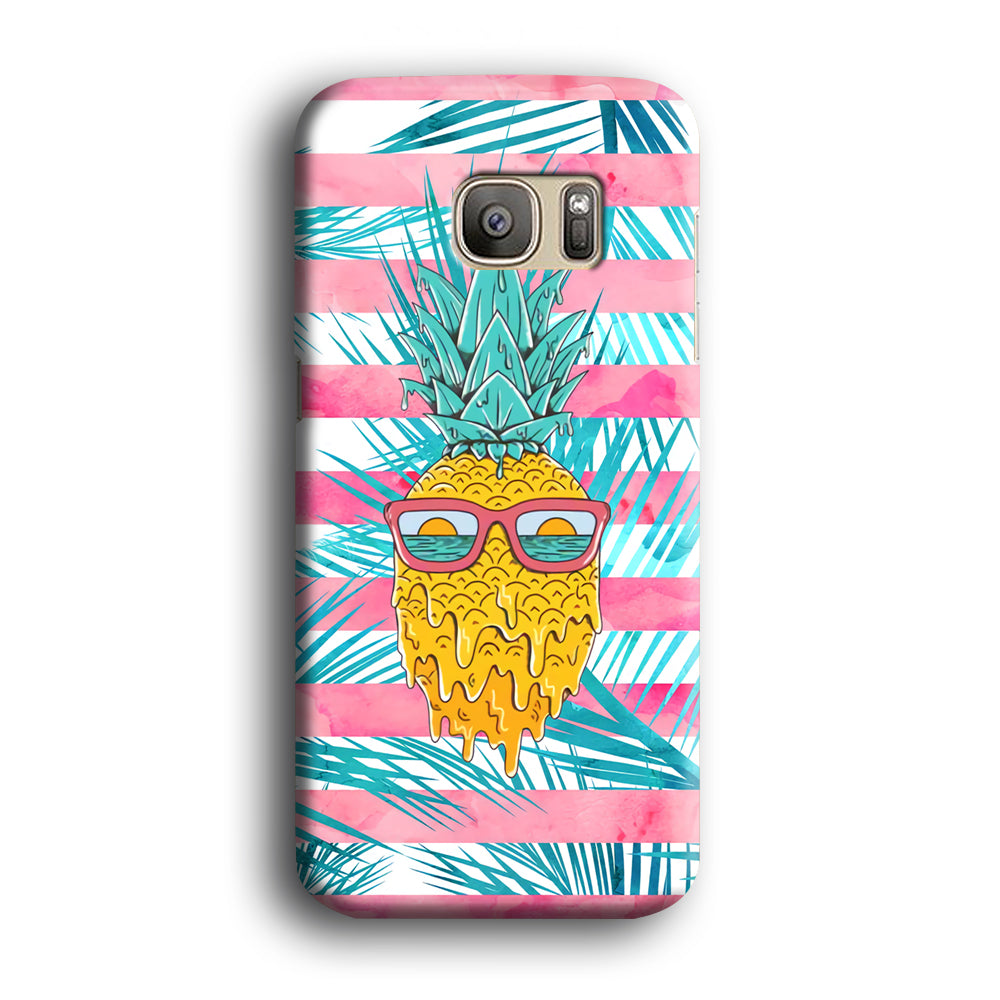 Pineapple Sunbathe and Melting Samsung Galaxy S7 Edge Case