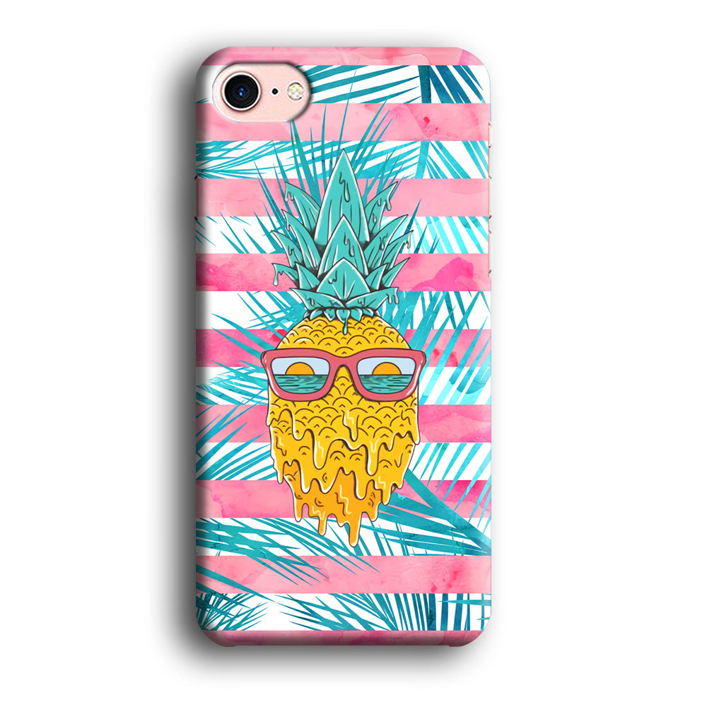 Pineapple Sunbathe and Melting iPhone 8 Case