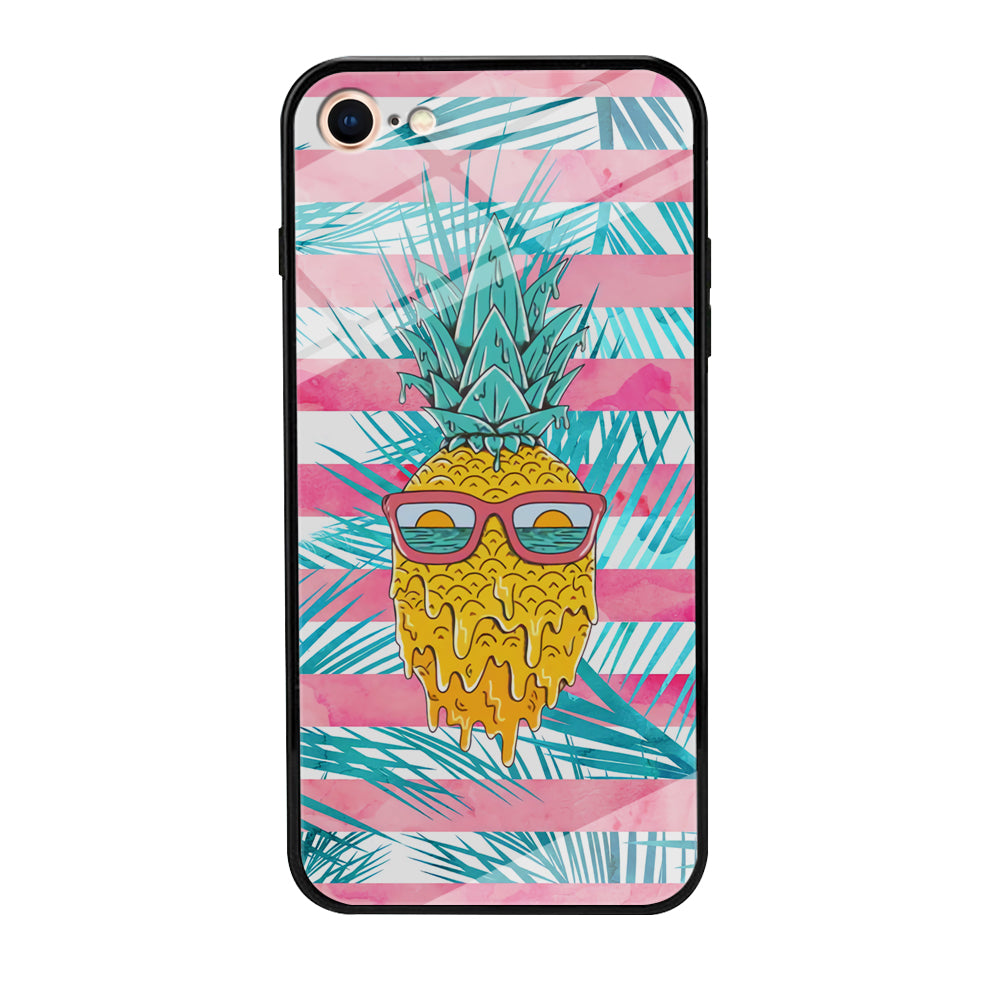 Pineapple Sunbathe and Melting iPhone 8 Case
