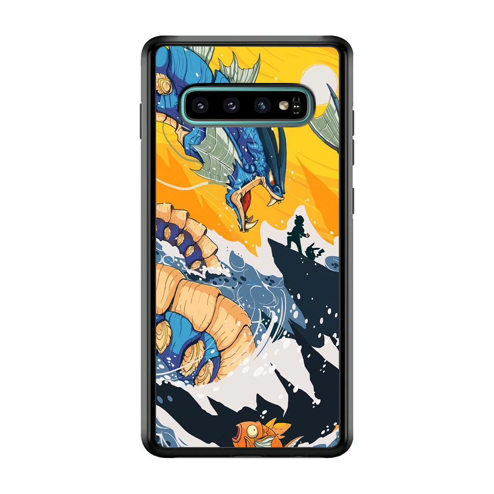 Pokemon Catching The Dragon Samsung Galaxy S10 Plus Case