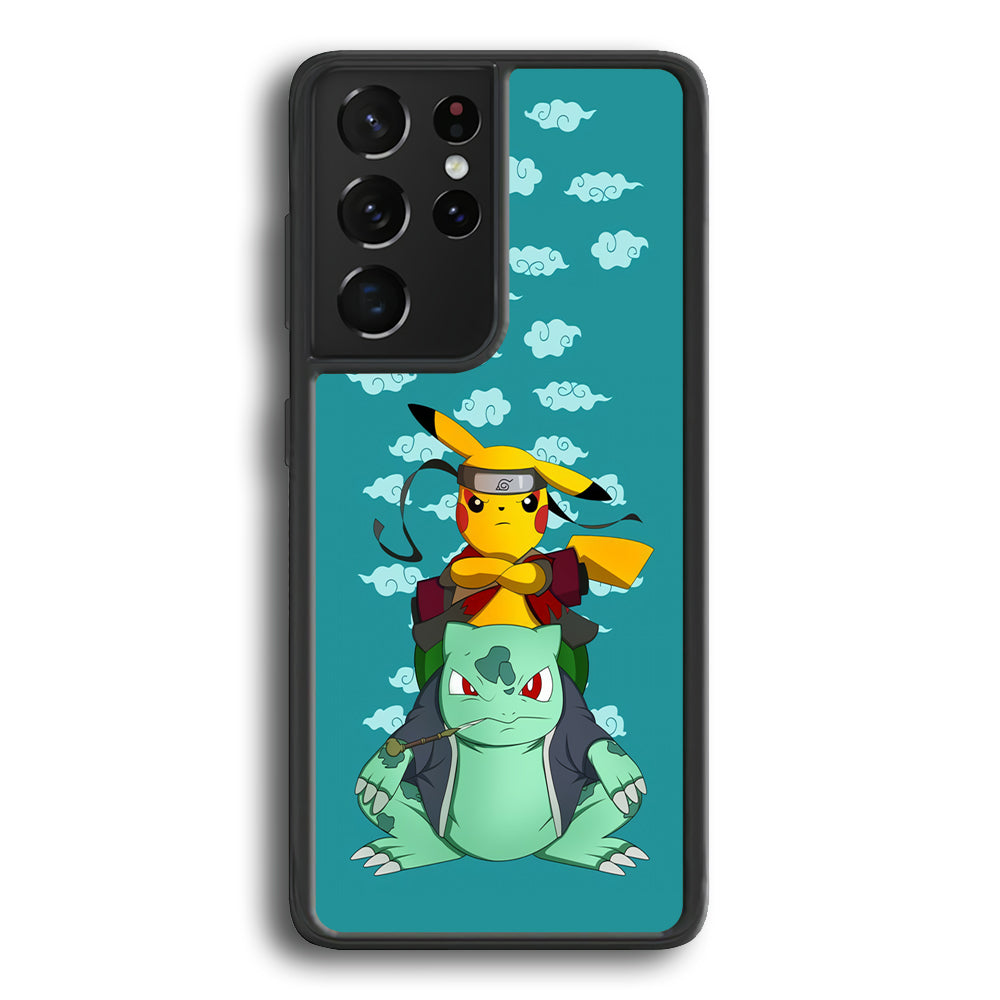 Pokemon Covering Naruto and Gamabunta Samsung Galaxy S21 Ultra Case - Carneyforia