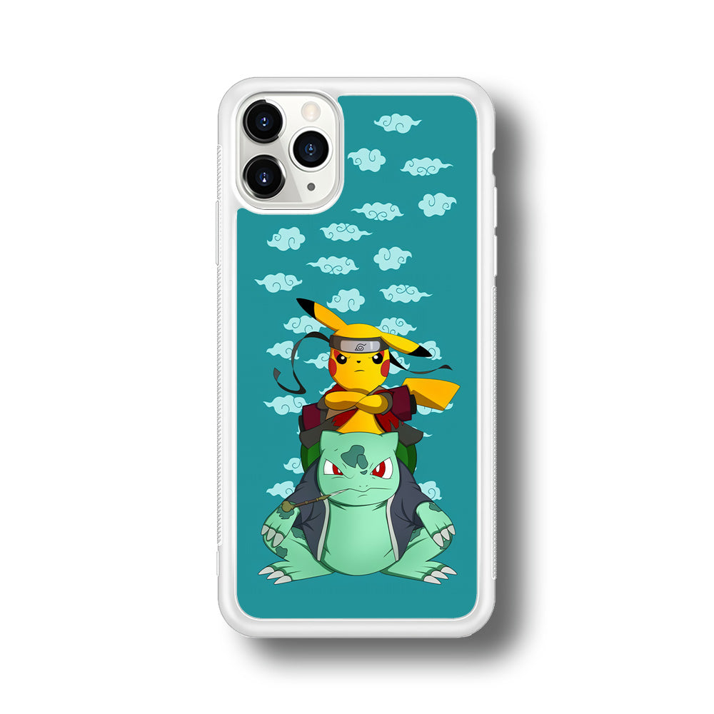 Pokemon Covering Naruto and Gamabunta iPhone 11 Pro Max Case