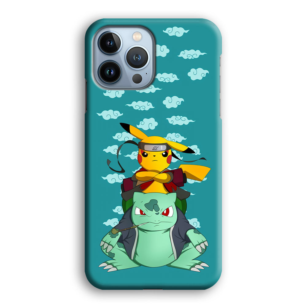 Pokemon Covering Naruto and Gamabunta iPhone 13 Pro Max Case