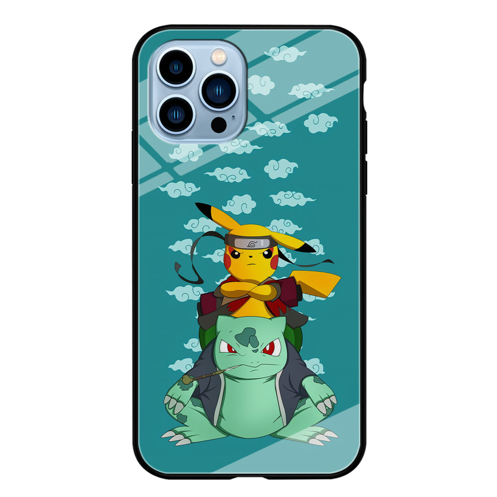 Pokemon Covering Naruto and Gamabunta iPhone 13 Pro Max Case
