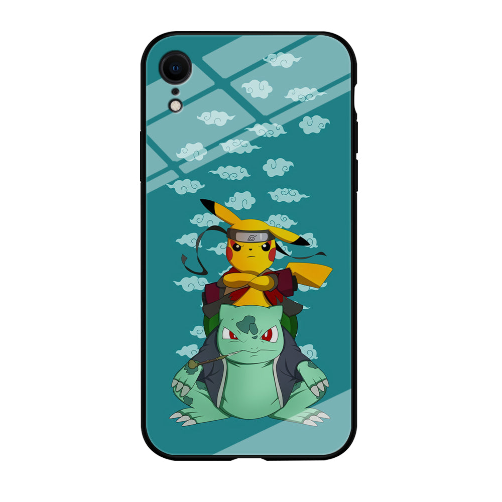 Pokemon Covering Naruto and Gamabunta iPhone XR Case