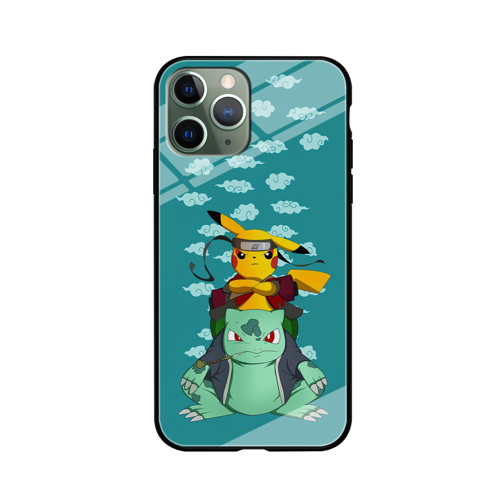 Pokemon Covering Naruto and Gamabunta iPhone 11 Pro Max Case