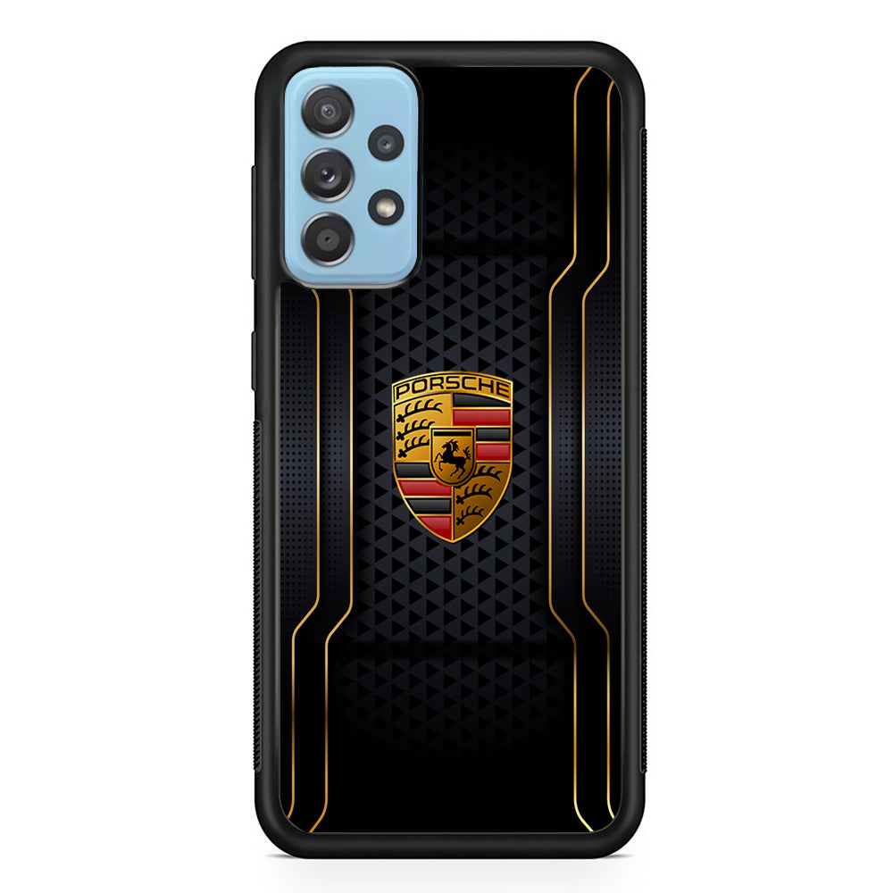 Porsche Line in Gold Samsung Galaxy A72 Case - Carneyforia