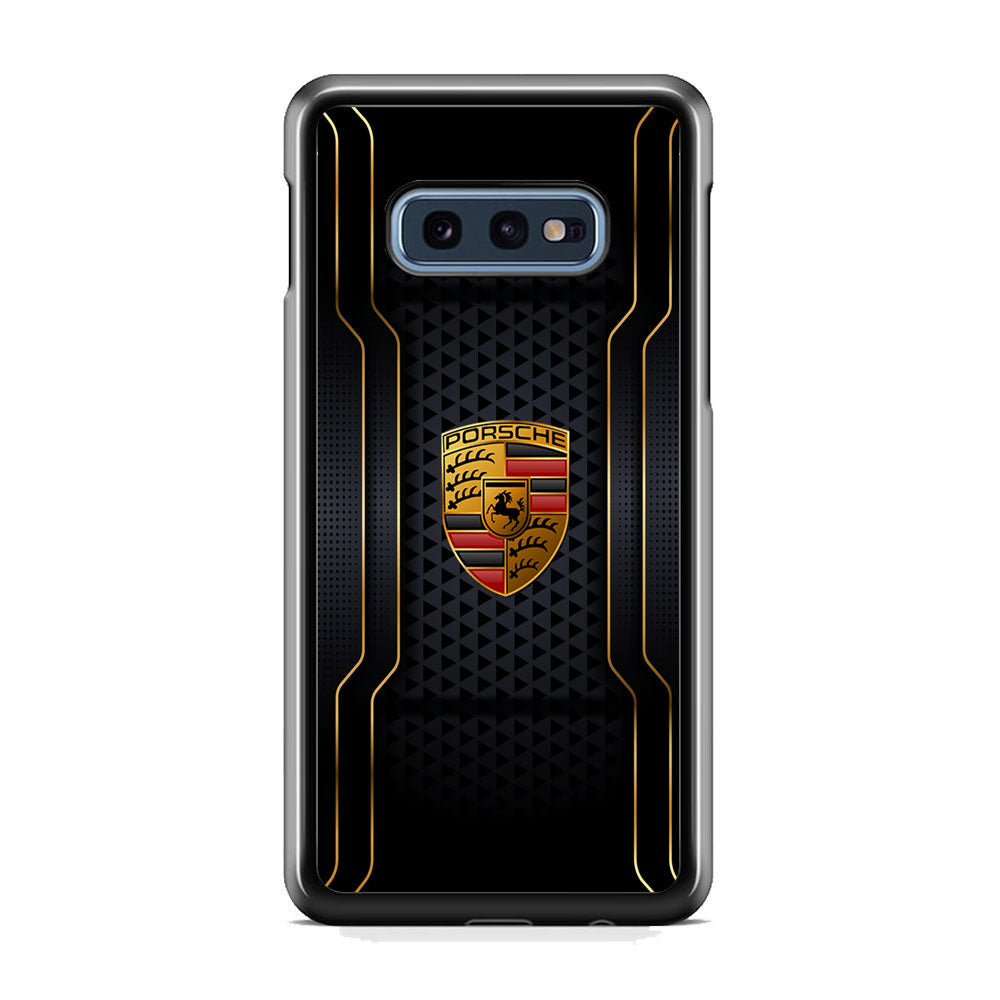Porsche Line in Gold Samsung Galaxy S10 Plus Case - Carneyforia
