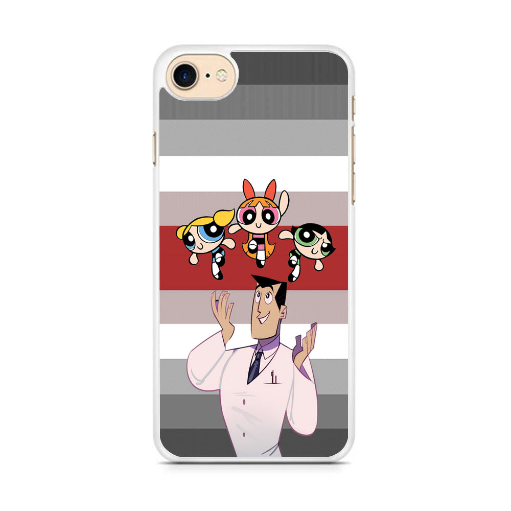 Powerpuff Girl With Professor Utonium iPhone 8 Case