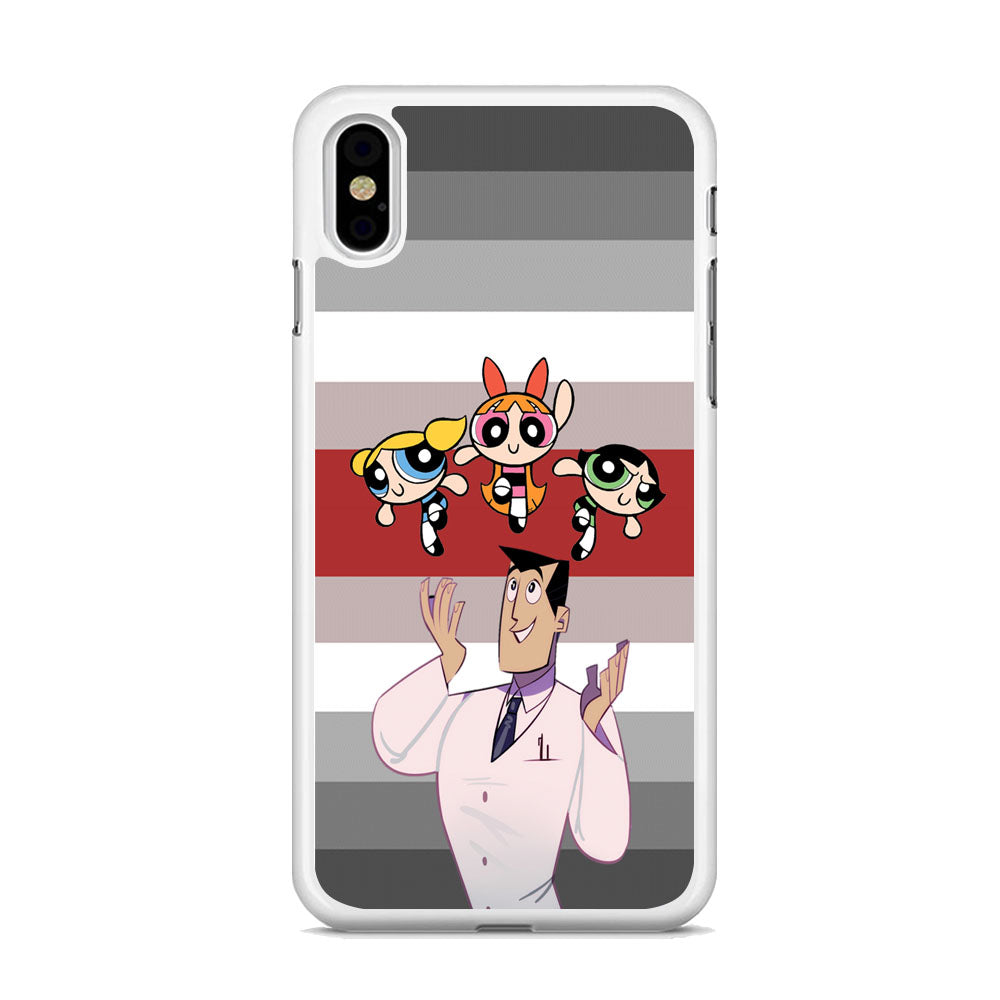Powerpuff Girl With Professor Utonium iPhone XS Case