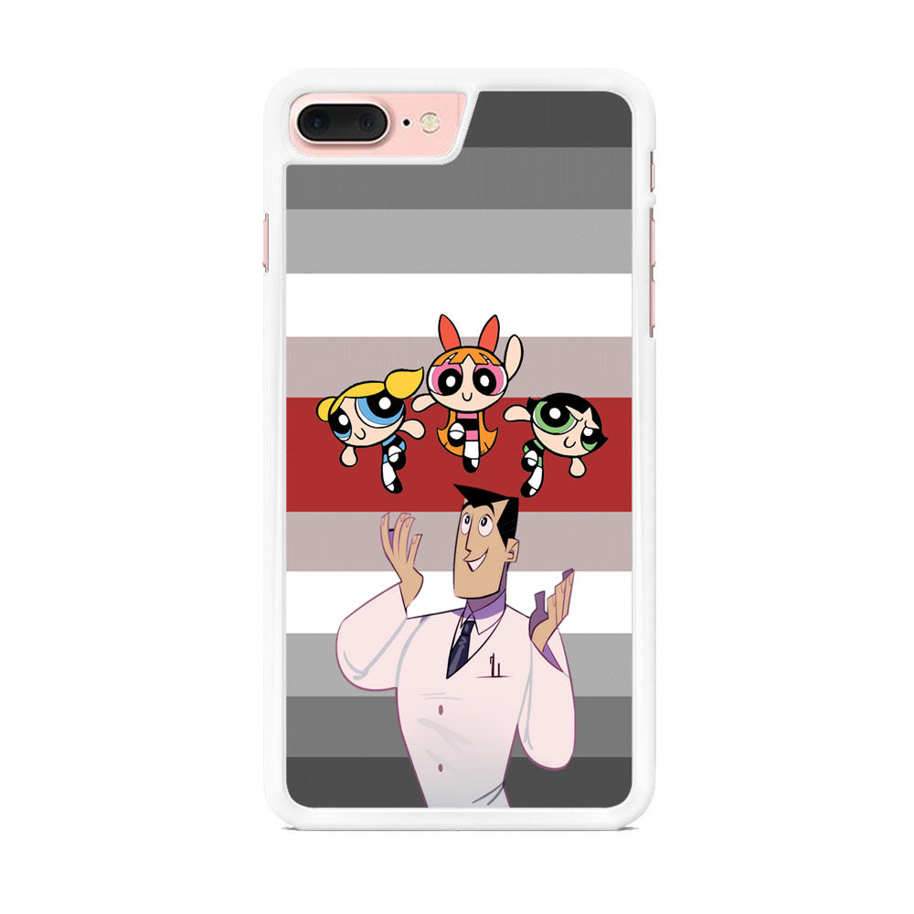 Powerpuff Girl With Professor Utonium iPhone 8 Plus Case