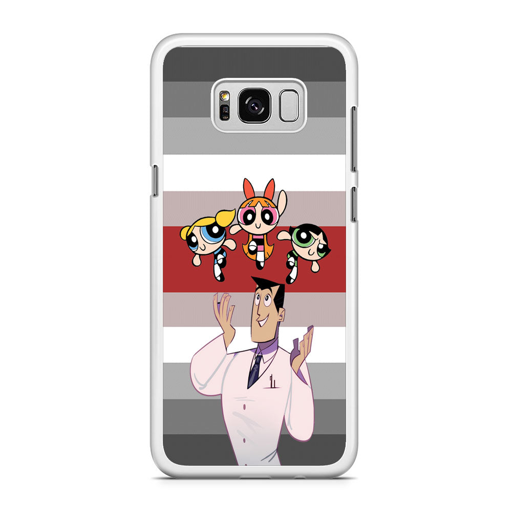 Powerpuff Girl With Professor Utonium Samsung Galaxy S8 Case