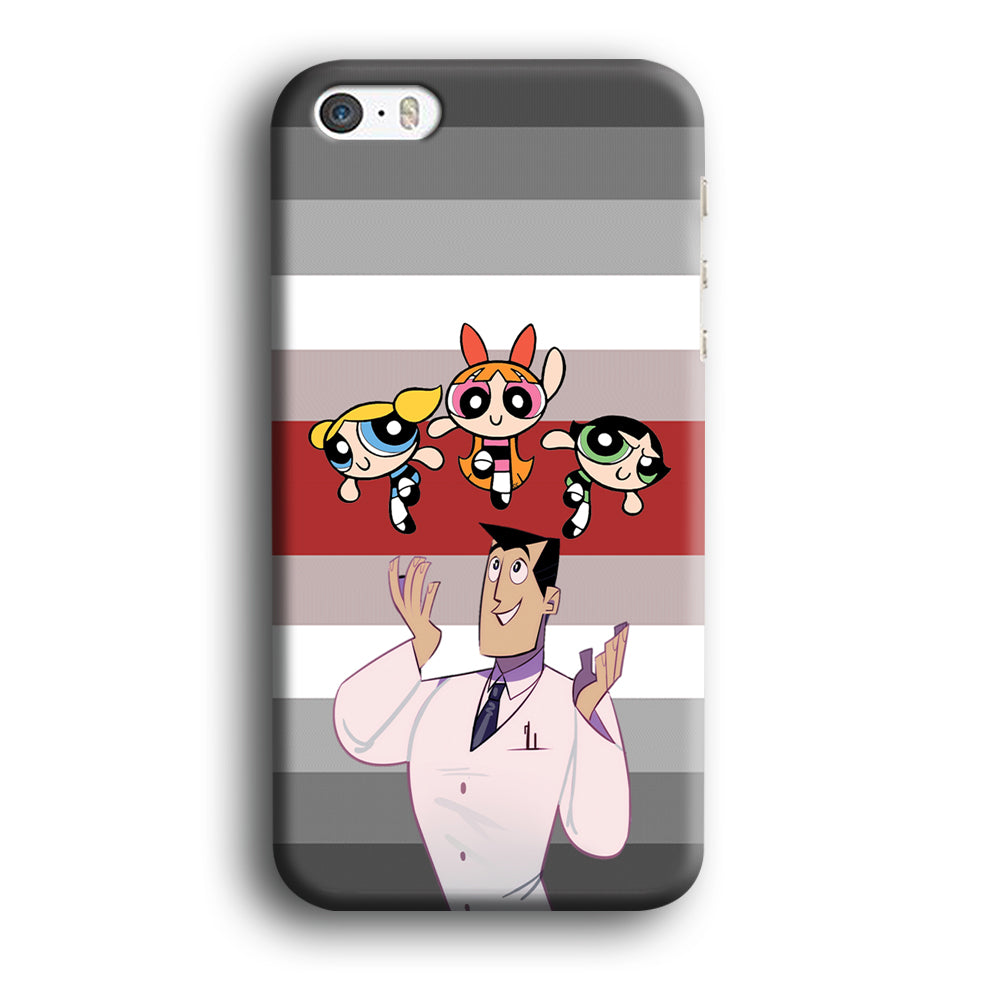 Powerpuff Girl With Professor Utonium iPhone 5 | 5s Case - carneyforia