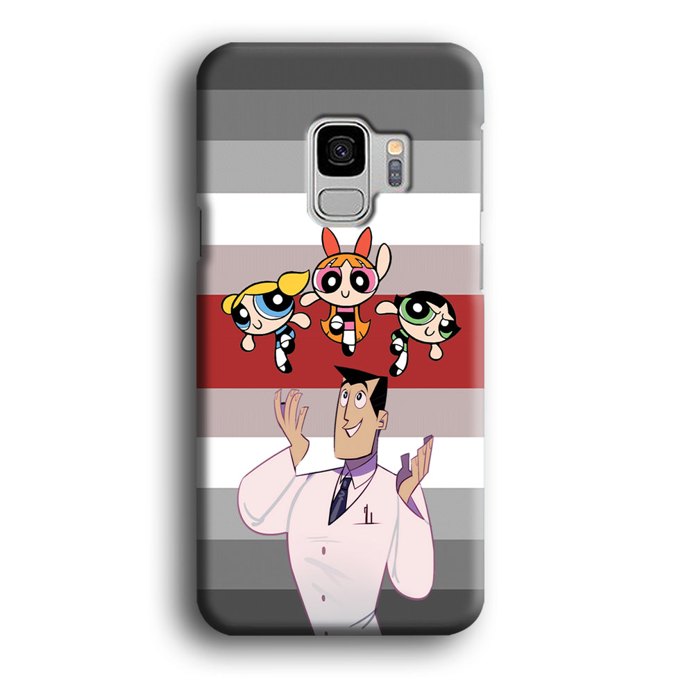 Powerpuff Girl With Professor Utonium Samsung Galaxy S9 Case
