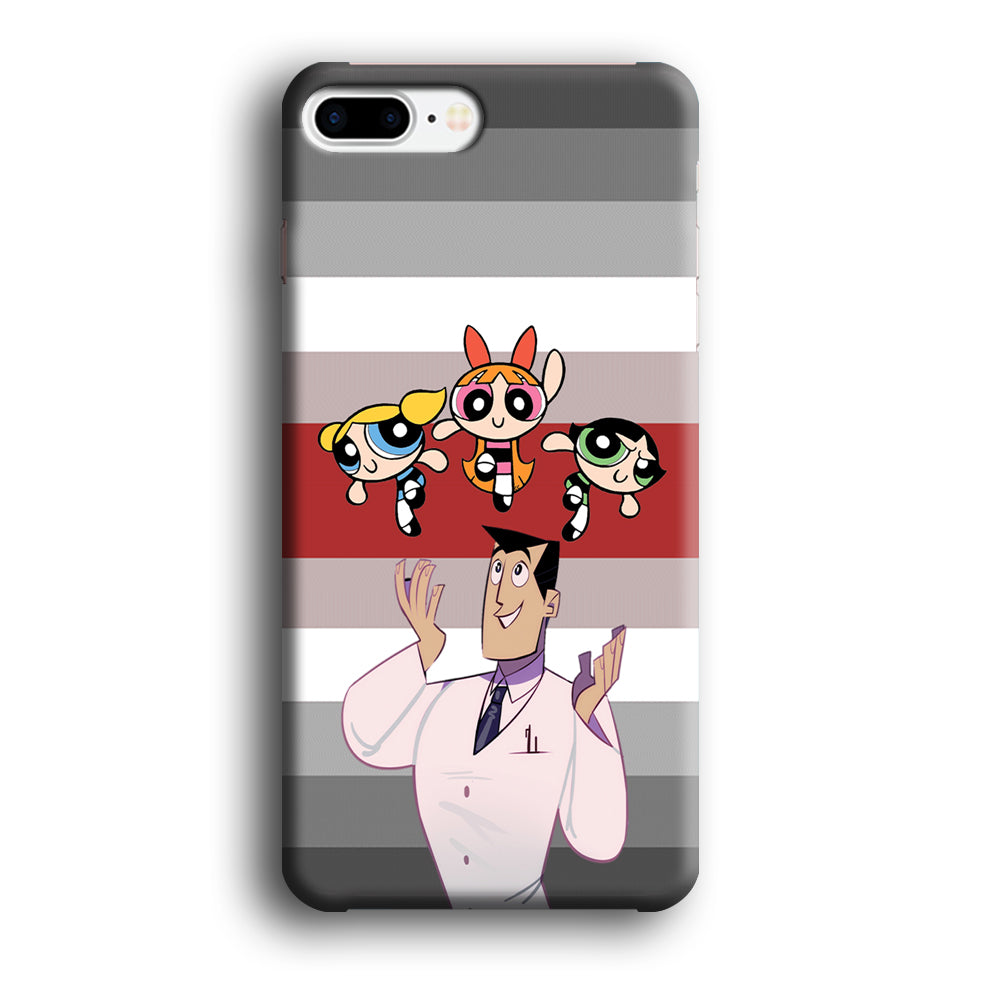 Powerpuff Girl With Professor Utonium iPhone 8 Plus Case