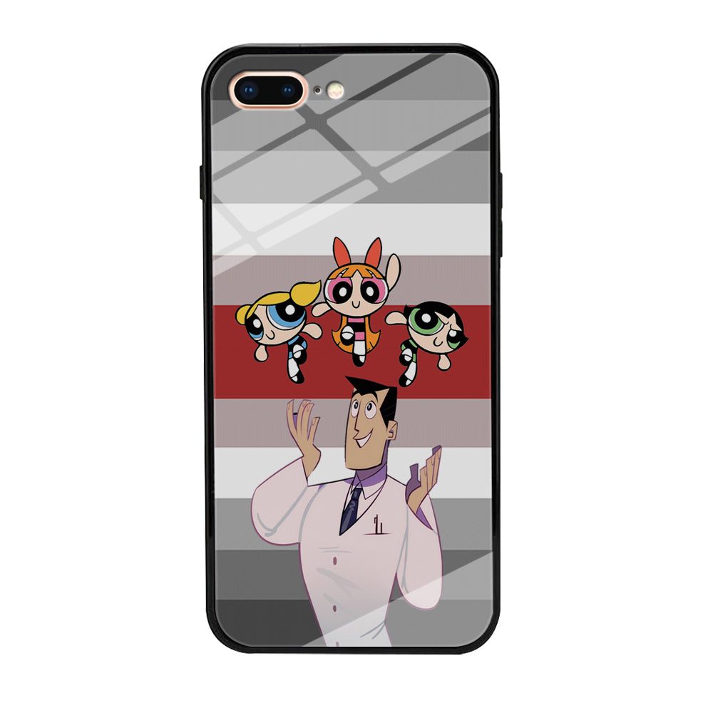 Powerpuff Girl With Professor Utonium iPhone 8 Plus Case