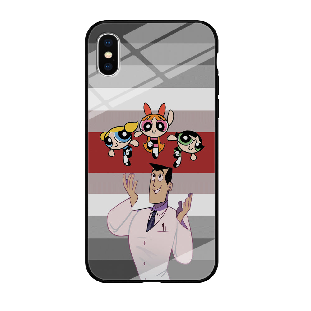 Powerpuff Girl With Professor Utonium iPhone XS MAX Case