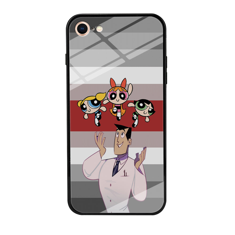 Powerpuff Girl With Professor Utonium iPhone 8 Case