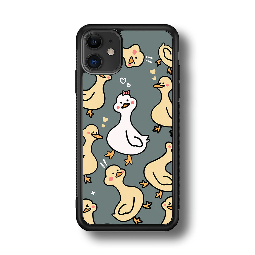 Princess of Duck Patern Wallpaper iPhone 11 Case
