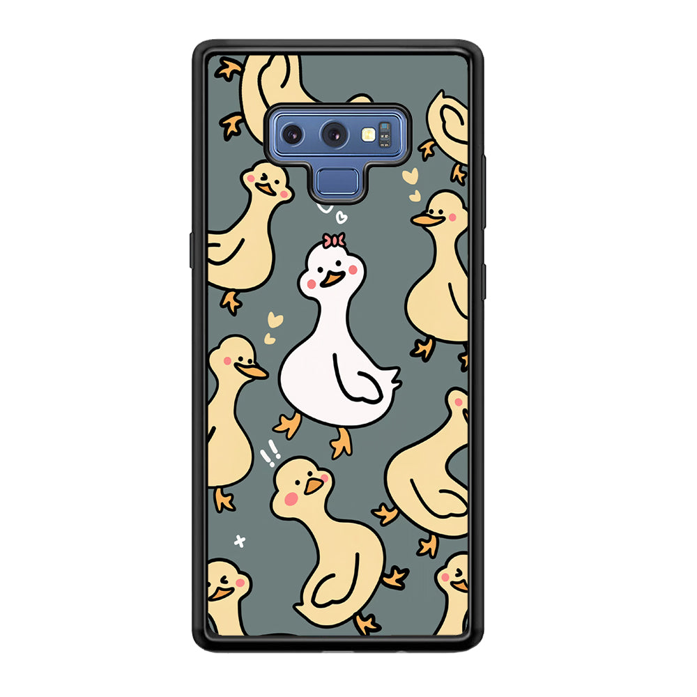 Princess of Duck Patern Wallpaper Samsung Galaxy Note 9 Case