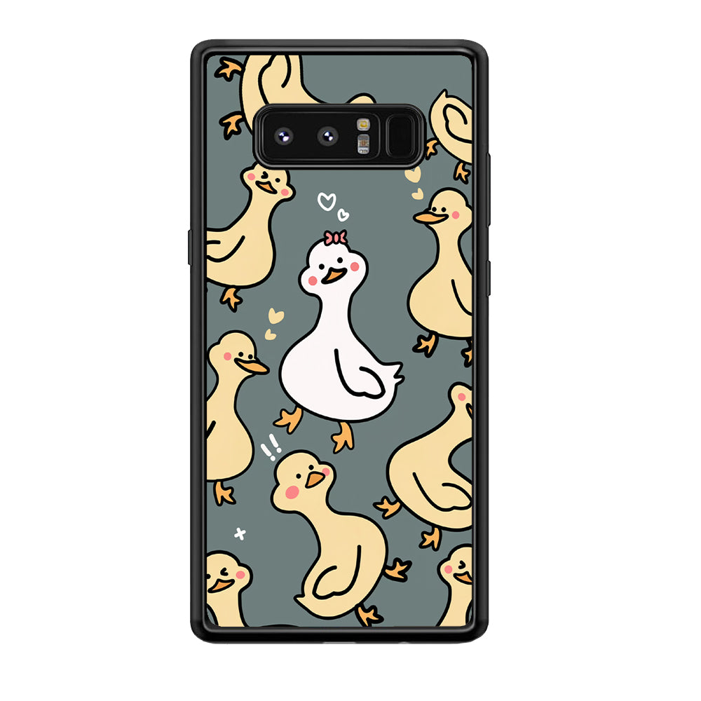 Princess of Duck Patern Wallpaper Samsung Galaxy Note 8 Case