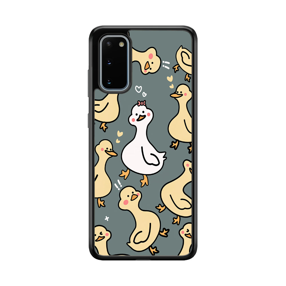 Princess of Duck Patern Wallpaper Samsung Galaxy S20 Case
