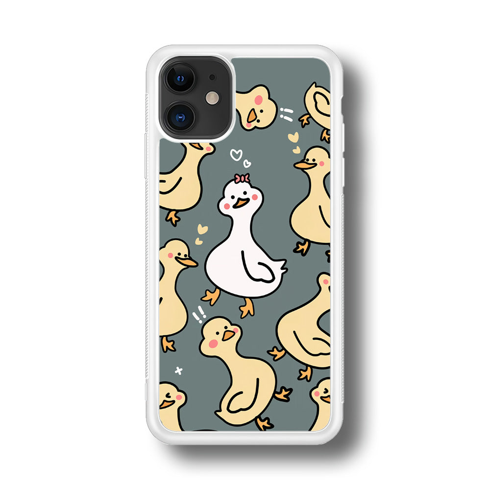Princess of Duck Patern Wallpaper iPhone 11 Case