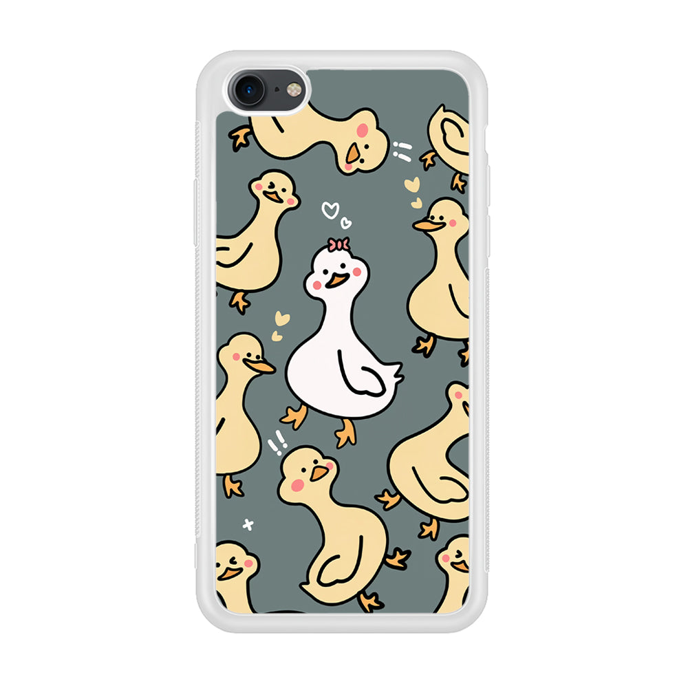 Princess of Duck Patern Wallpaper iPhone 8 Case