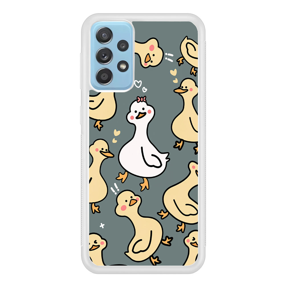 Princess of Duck Patern Wallpaper Samsung Galaxy A52 Case