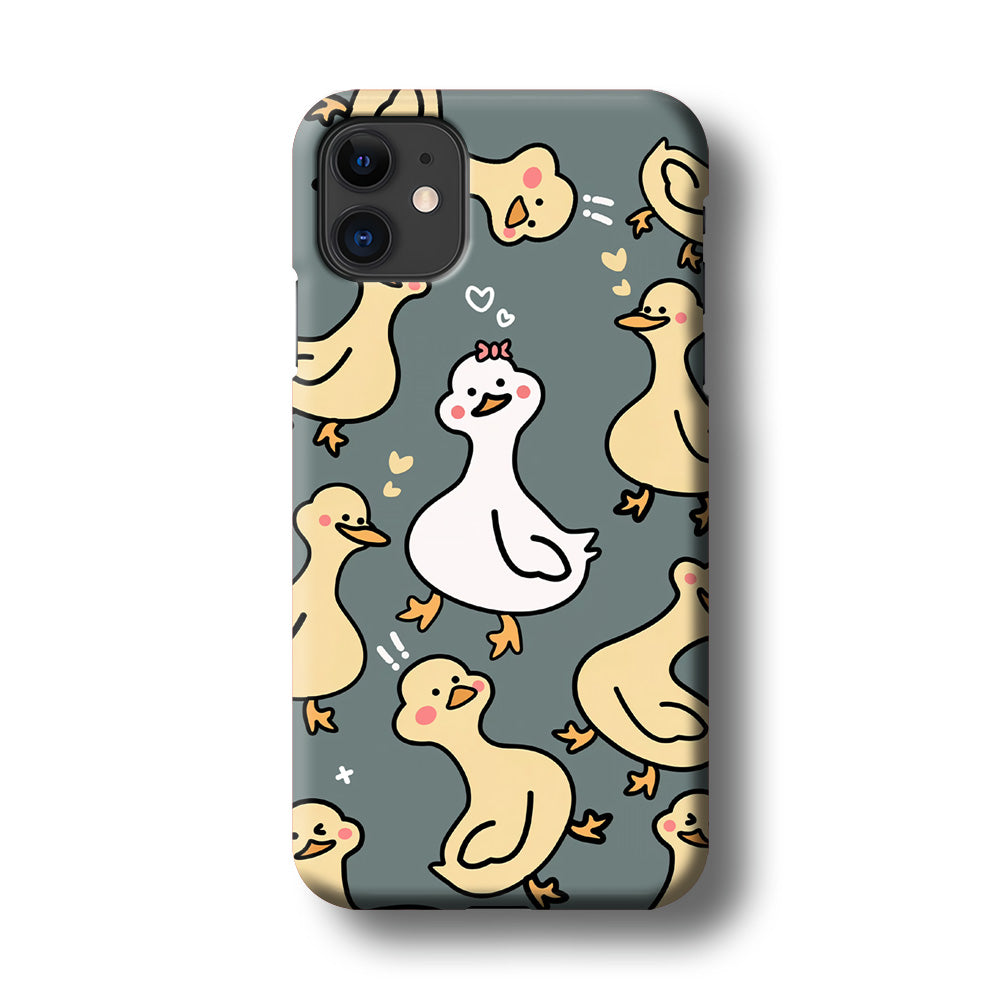 Princess of Duck Patern Wallpaper iPhone 11 Case