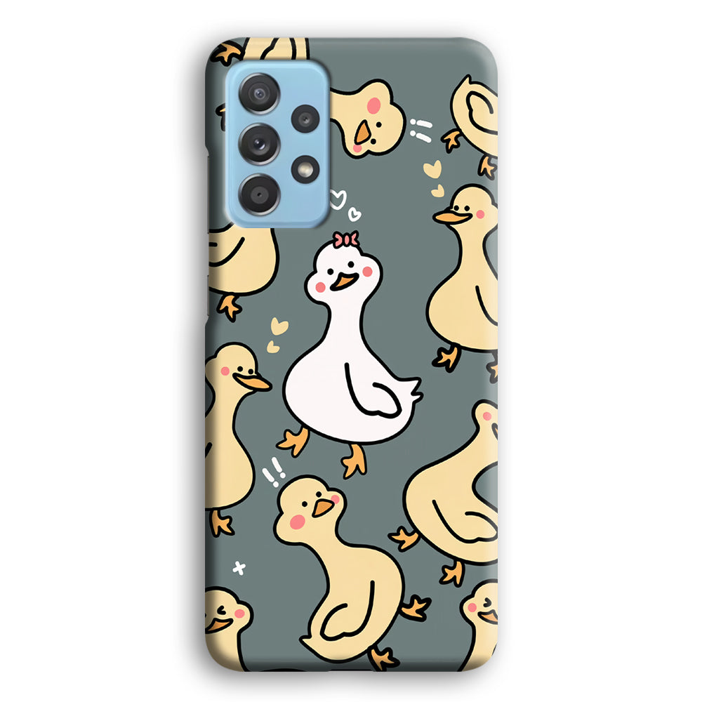 Princess of Duck Patern Wallpaper Samsung Galaxy A52 Case