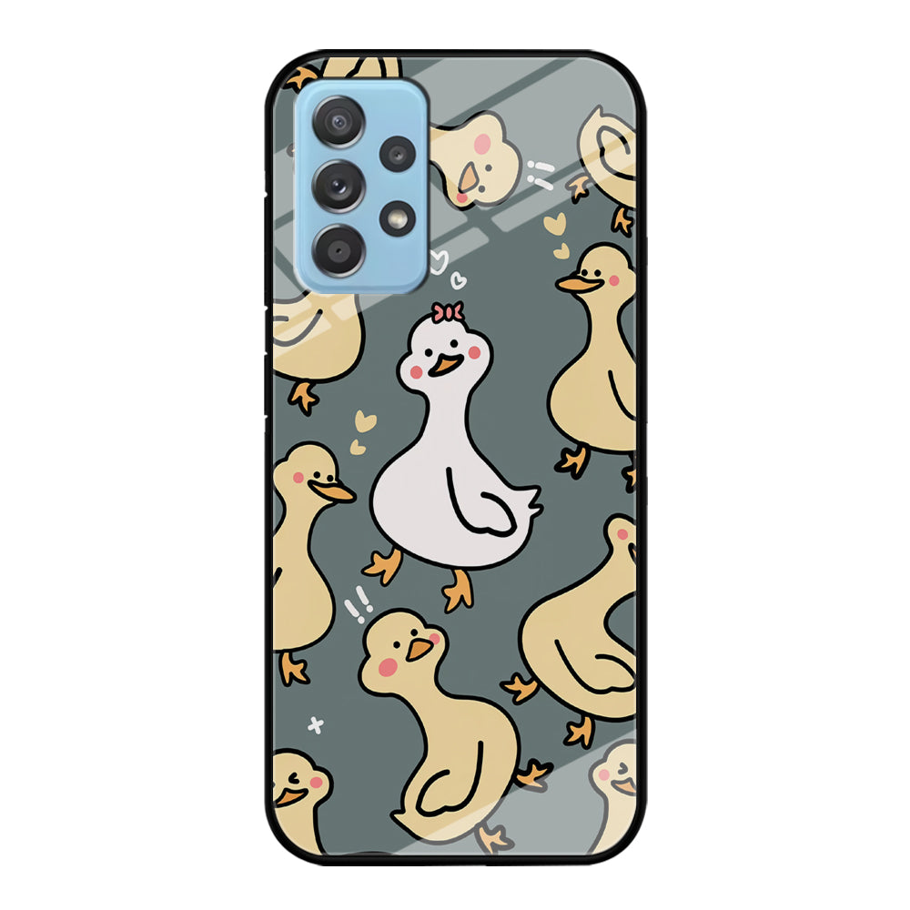 Princess of Duck Patern Wallpaper Samsung Galaxy A52 Case