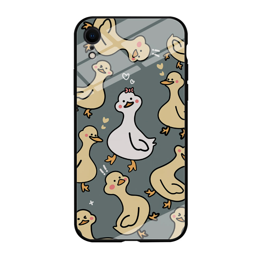 Princess of Duck Patern Wallpaper iPhone XR Case