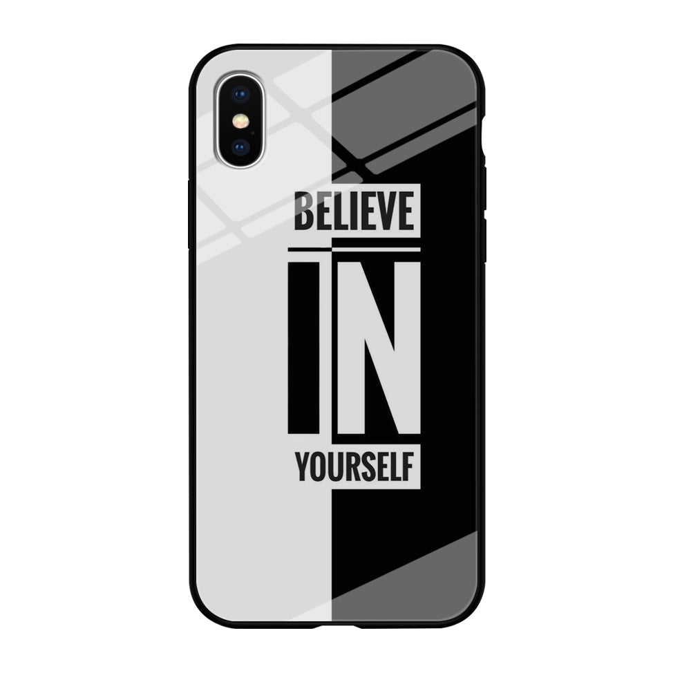 Quote Belive Yourself iPhone X Case