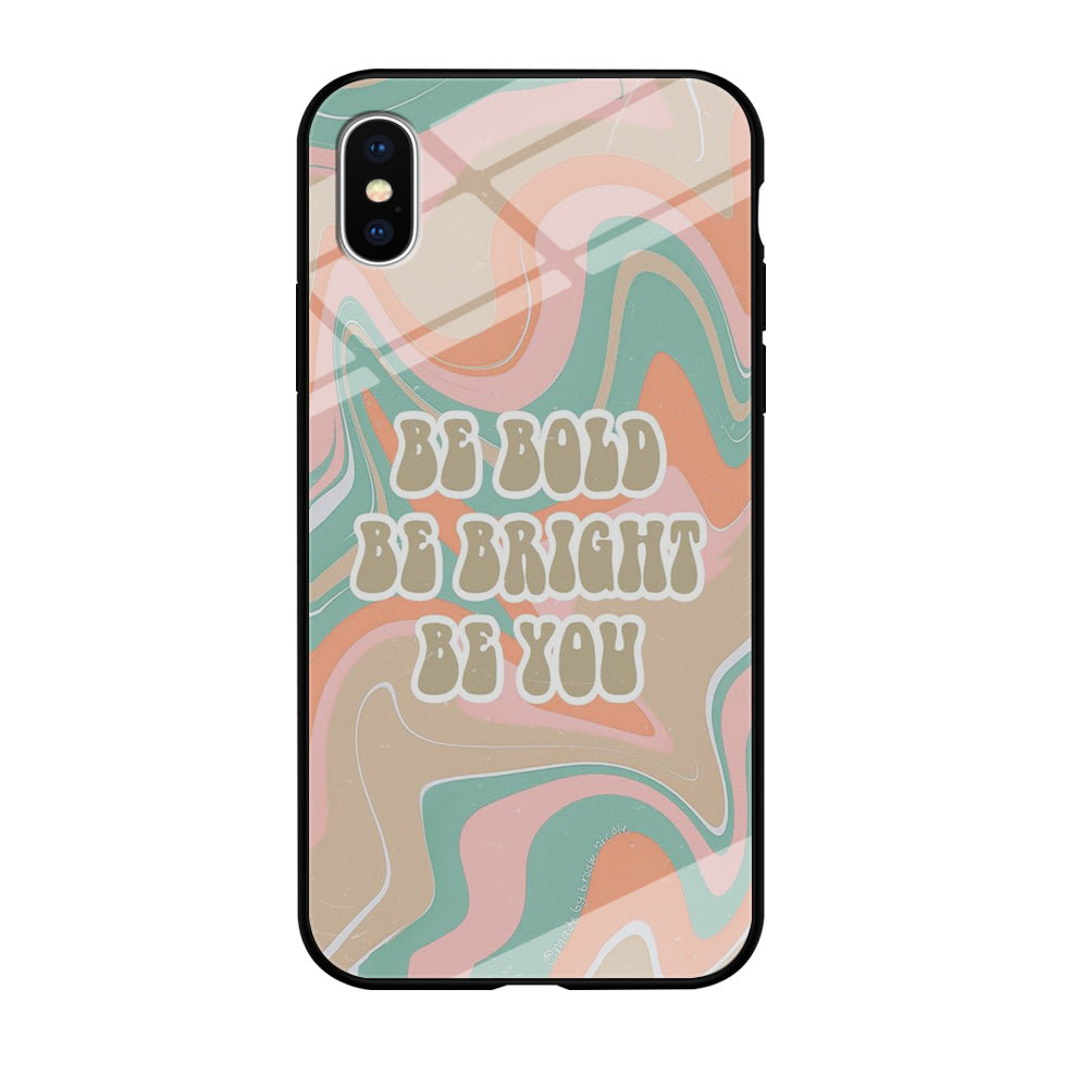Quote Marble Be You iPhone X Case