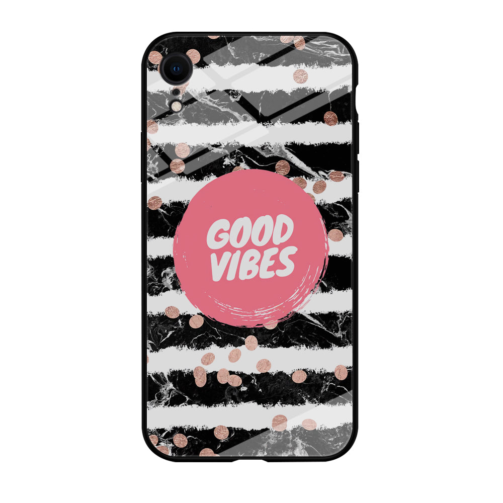 Quotes Good Vibes Movement iPhone XR Case