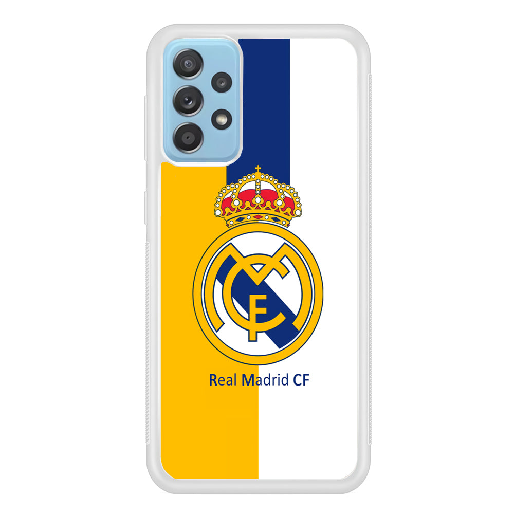 Real Madrid Yellow and Blue Line Samsung Galaxy A52 Case