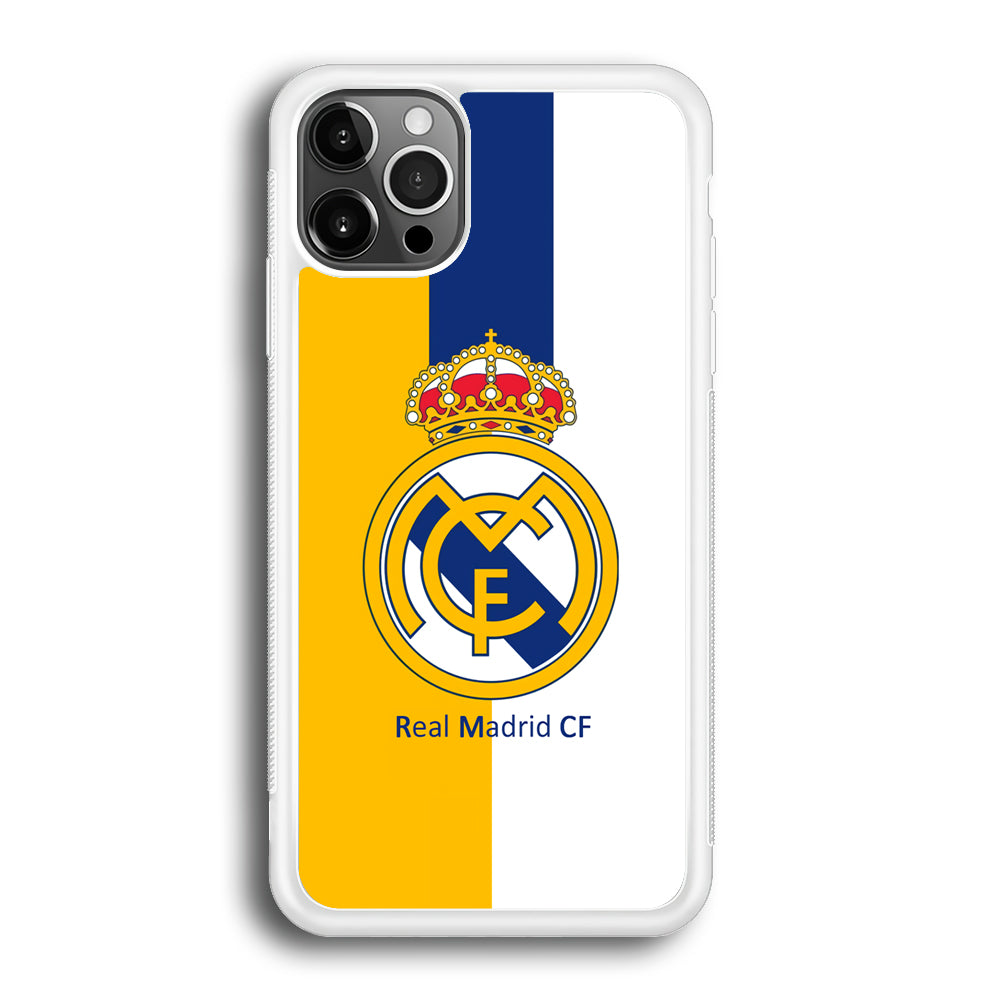 Real Madrid Yellow and Blue Line iPhone 12 Pro Case