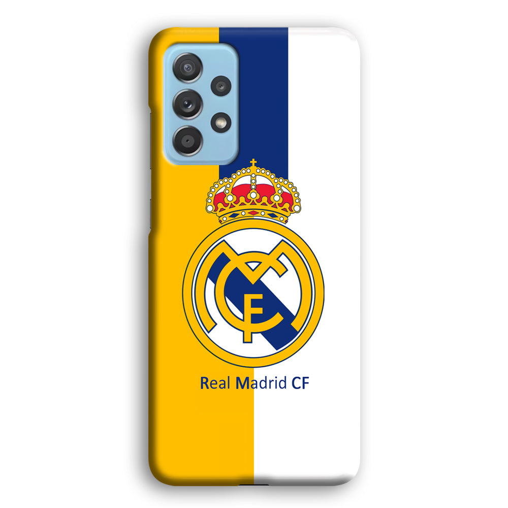 Real Madrid Yellow and Blue Line Samsung Galaxy A52 Case